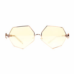 Gold Myopia Octagonal Sunglasses