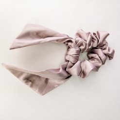 Apricot Retro Bow Scrunchies