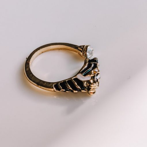 Gold Horse Diamond Ring - Size 4