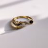 Rose Gold Zircon Shiny Ring