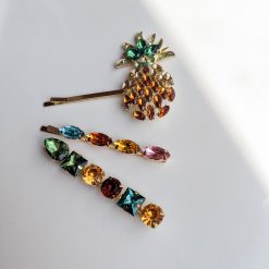 Multicolor Pineapple Diamond Hairpin
