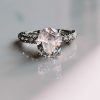 Silver Horse Diamond Ring - Size 6