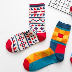 Unisex Geometric Style Socks - Two Designs