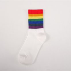 Unisex Candy Color Summer Striped Socks - Two Designs