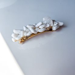 White Baroque Shaped Pearl Hairpin