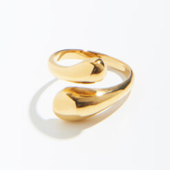 Water Drop Adjustable Ring (Tarnish-free, Gold Plated)
