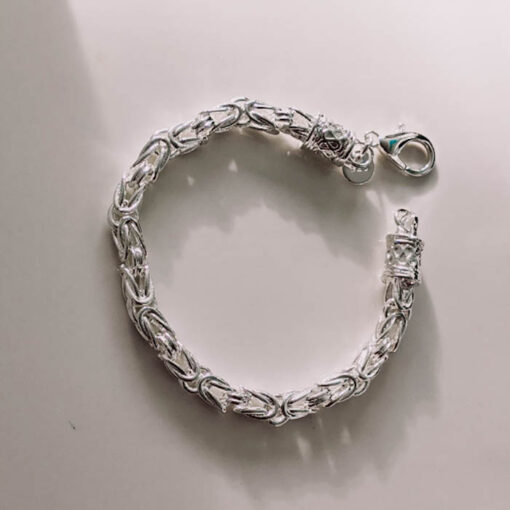 Sterling Silver (925) Link Victorian Bracelet