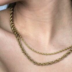 The Rope Chain - 5mm Bold Gold (Gold Plated, Tarnish Free)