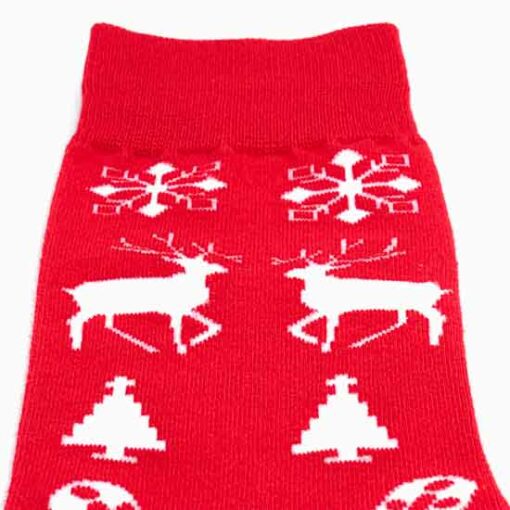 2 Pcs Red & Green Christmas Socks