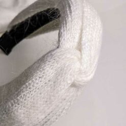 Beige Yarn Knotted Headband