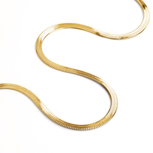 Classic Herringbone Chain Necklace - 3mm