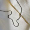 Natural Pearl Zircon Necklace