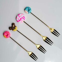 Lollipop & Donuts Fork Set (4pcs)