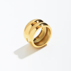 Double-layer Ring (18K Gold Plated,Tarnish Free)