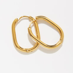 Small Hoop Earrings (18K Gold Plated, Tarnish Free)