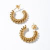 Freshwater Pearl Huggies, 14K Gold Plated Earrings