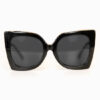 Black Retro Circular Sunglasses