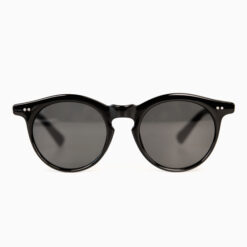 Black Retro Round Sunglasses