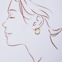 Small Hoop Earrings (18K Gold Plated, Tarnish Free)