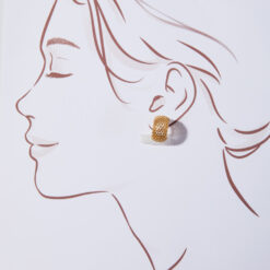 Mesh Hoop Earrings (18K Gold Plated, Tarnish-Free)