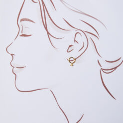 Evil Eye Drop Earrings (18K Vermeil Gold)