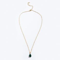 September Sapphire Birthstone Necklace (18K Gold Plated, Tarnish-Free)
