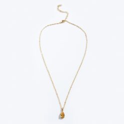 August Peridot Birthstone Necklace (18K Gold Plated, Tarnish-Free)