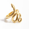 Chain Crossover Ring (18K Gold Plated, Tarnish-Free)