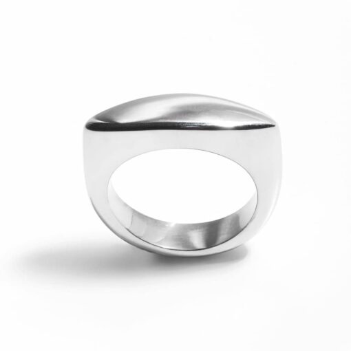 Silver Minimalist Bar Ring