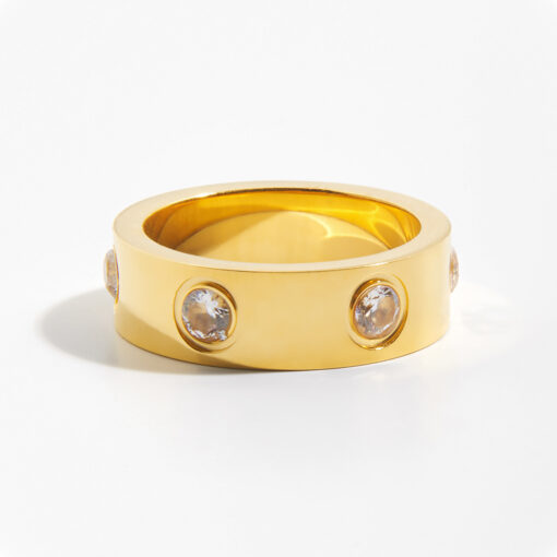 Band Ring (18K Gold Plated, Tarnish-Free)