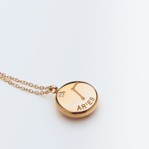 Aries Constellation PENDANT Only (18K Gold Plated, Tarnish-Free)