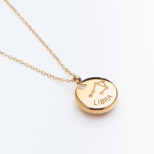 Libra Constellation PENDANT Only (18K Gold Plated, Tarnish-Free)