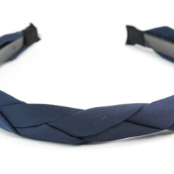 Dark Blue Fabric Braided Headband