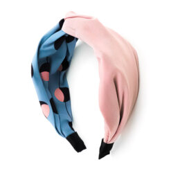 Pink & Blue Hearts Knotted Headband