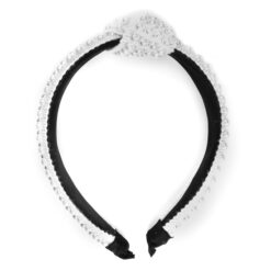 White Pearl Knotted Headband