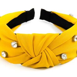Yellow Studs Knotted Headband