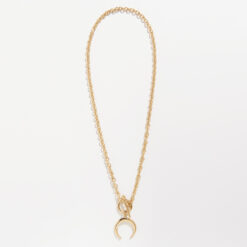 Crescent Moon Necklace (18K Gold Plated, Tarnish-Free)
