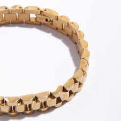 Link Chain Bracelet (18K Gold Plated, Tarnish-Free)