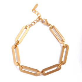 Minimalist Rectangular Chain Bracelet