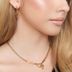 Gold Plated Gold Heart Necklace