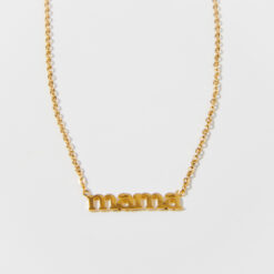 Mama Pendant Necklace (18K Gold Plated, Tarnish-Free)