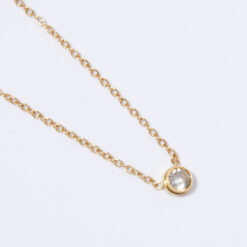 Diamond Zircon Necklace (18K Gold Plated, Tarnish-Free)
