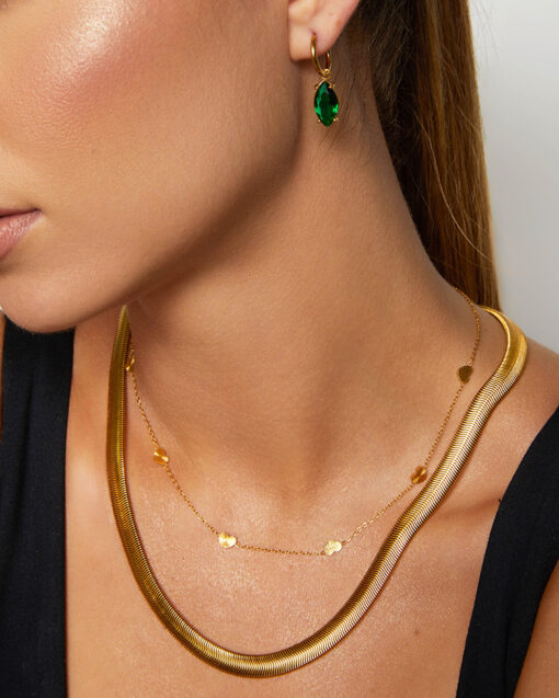 Heart Love Necklace (18K Gold Plated, Tarnish-Free)