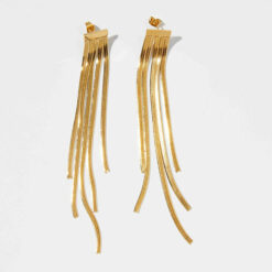 Gold Drop Earrings (Gold Plated, Tarnish Free)