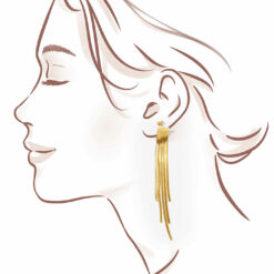Gold Drop Earrings (Gold Plated, Tarnish Free)