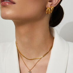 Layered Zircon Necklace