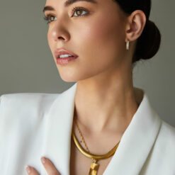 Zircon Baguette Earrings