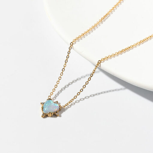 Heart Opal Necklace