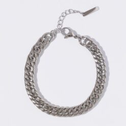 Classic Cuban Bracelet, Silver Classic Cuban Bracelet, Silver