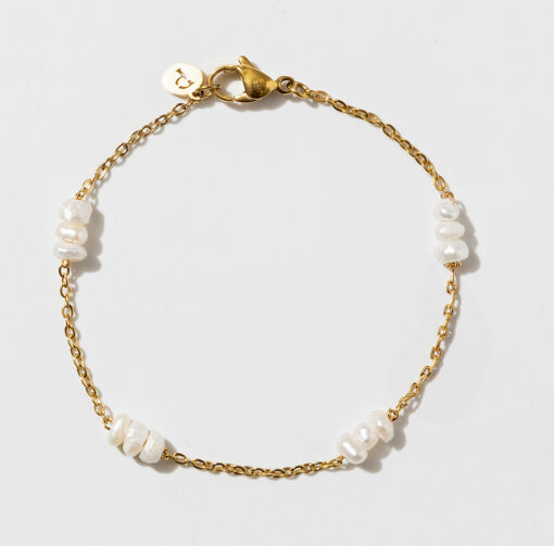 Small Pearl Chain Bracelet